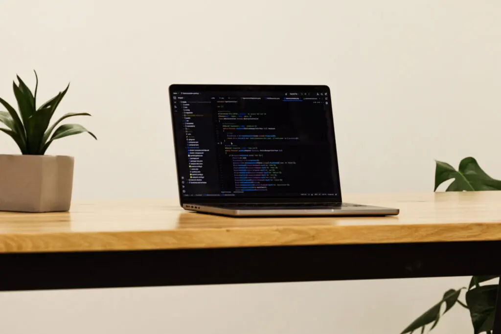 Software Mijnleads.be op een laptop